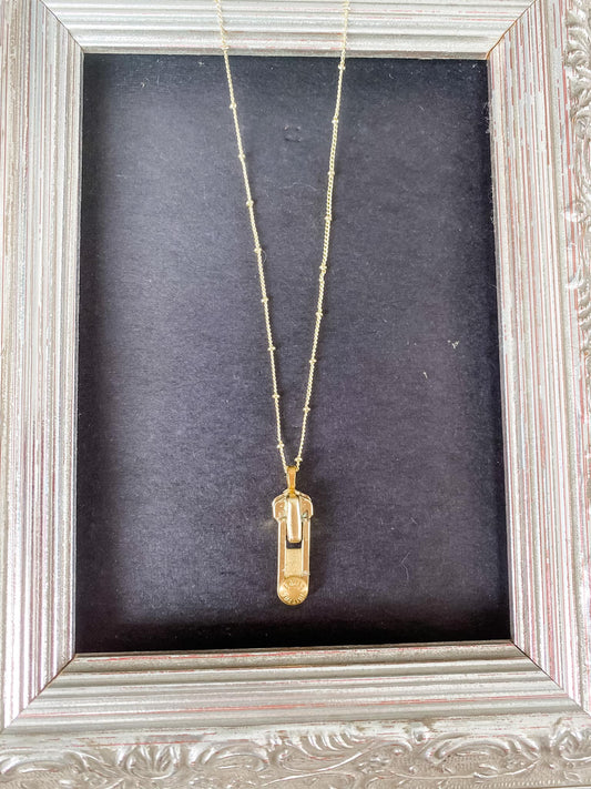 Authentic Louis Vuitton Zipper Necklace