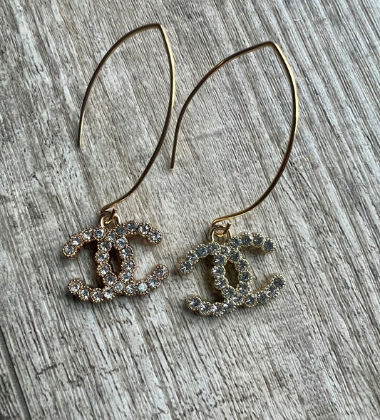 Crystal C  Dangle Earrings