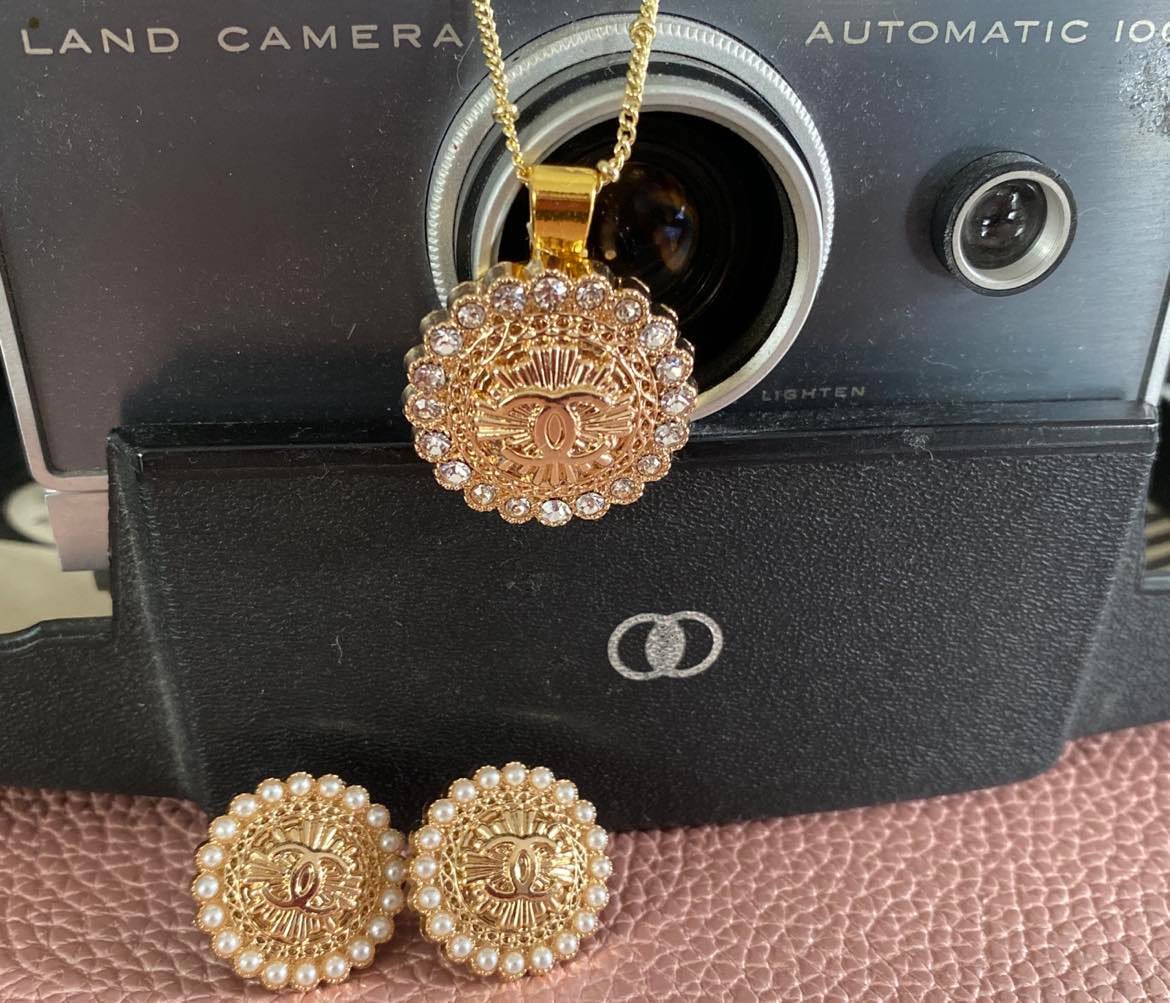 Chanel Gold Crystal Necklace
