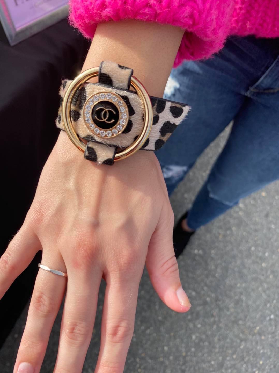 Chanel Cheetah Cuff Bracelet