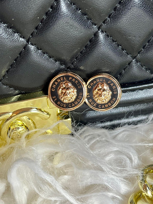 Chanel Lion Earrings