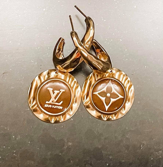 Louis Vuitton logo Earrings