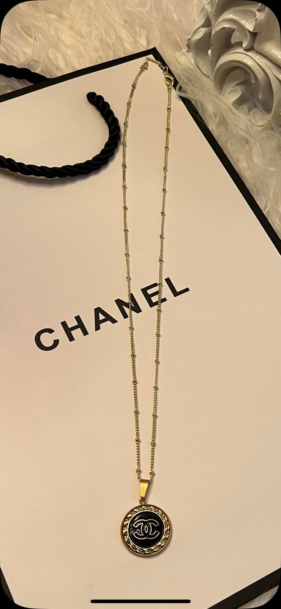 Chanel Button necklace