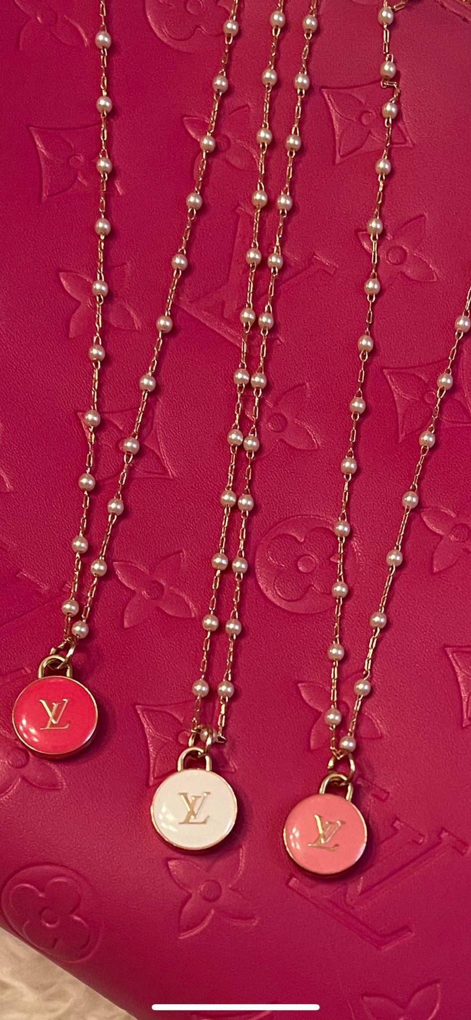 Barbie Louis Vuitton Logo Necklace