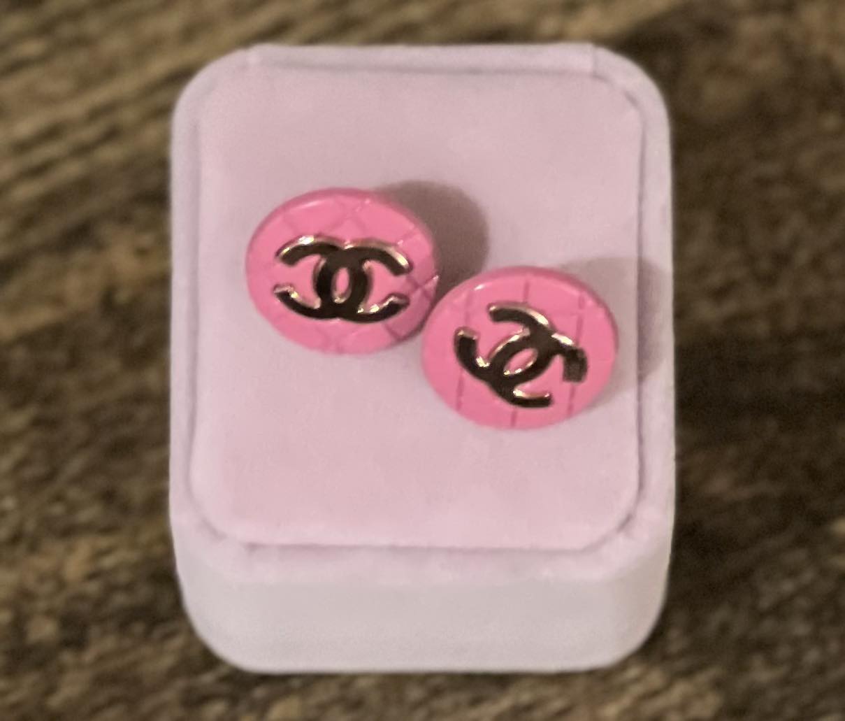 Pink Chanel Earrings