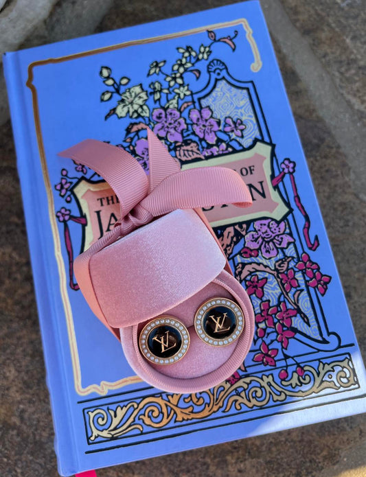 Classics- LV Black and Pearl earrings