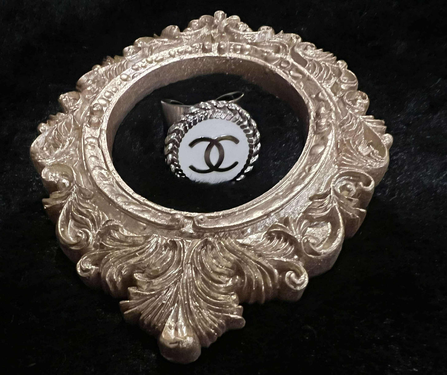 Large Button Ring