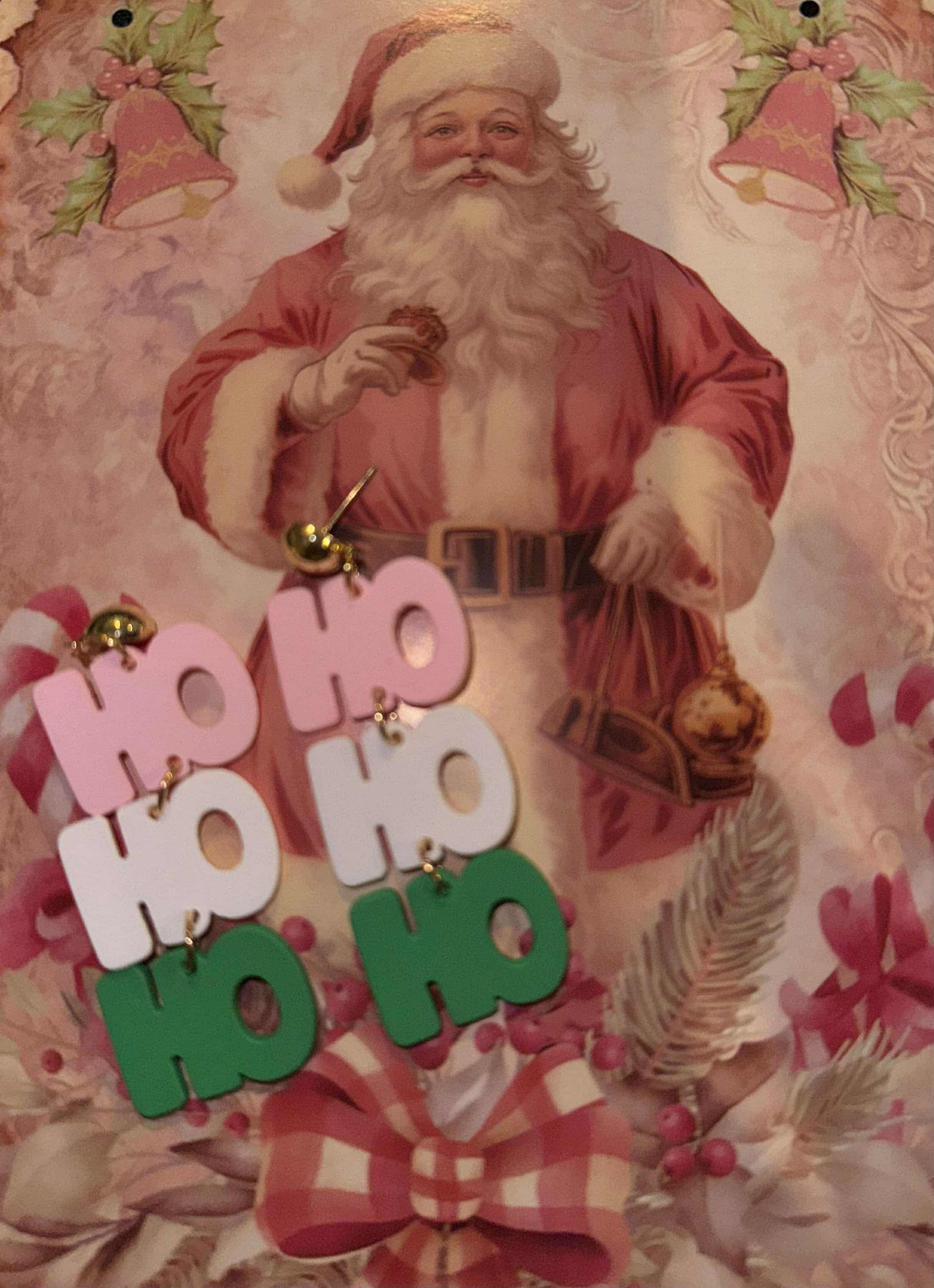 Holiday Cheer Ho Ho Ho earrings