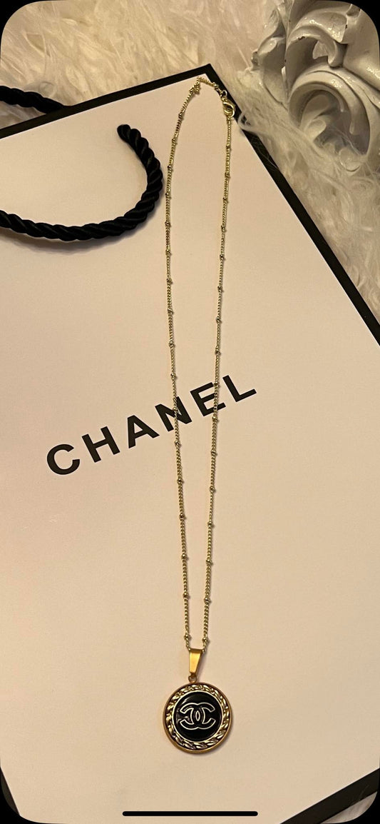Chanel Button necklace