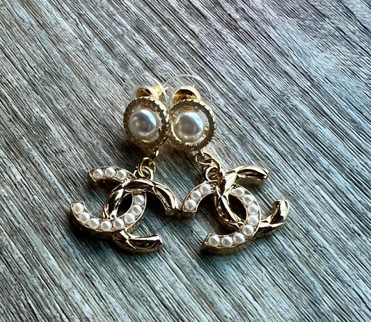 Chanel Pearl Drop Earrings