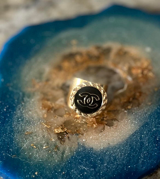 Black and Gold Ring