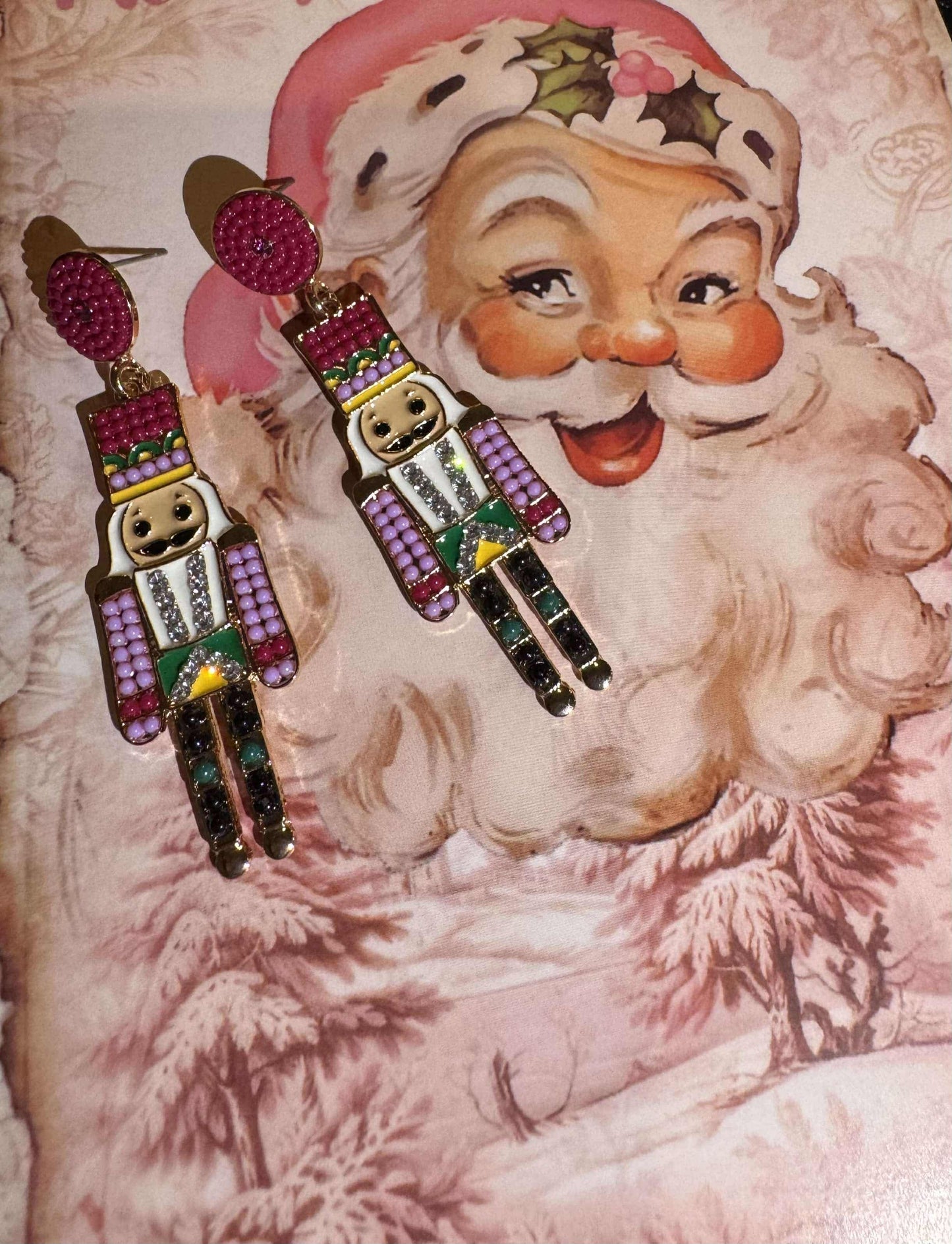 Holiday Cheer Nutcracker earrings