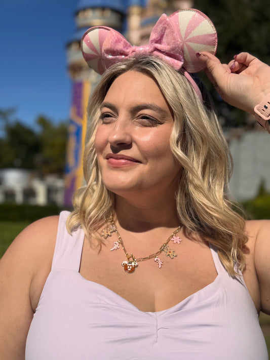 Pink Gingerbread  Once Upon a Charm Necklace