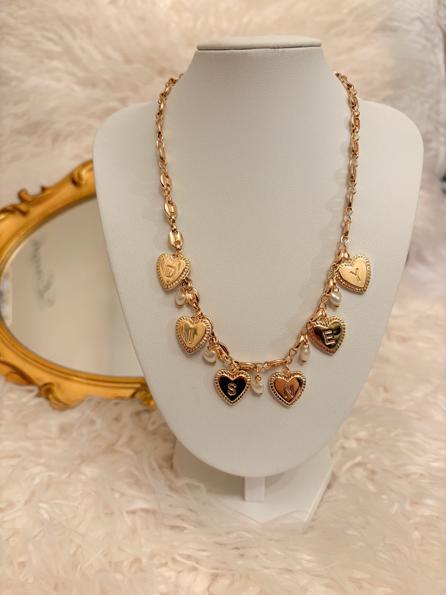 Enchanted Hearts Once Upon a Charm Necklace