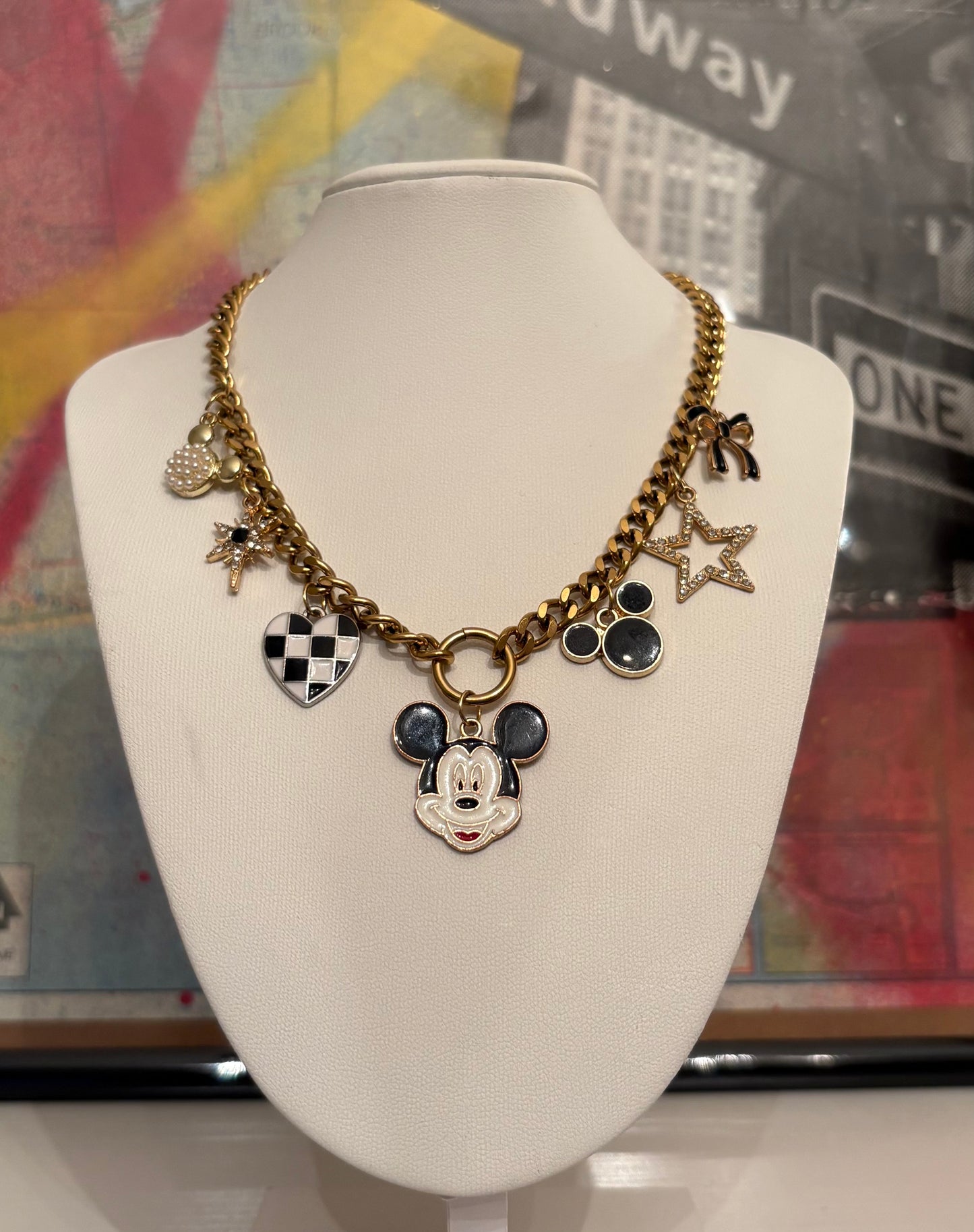Retro Mouse Once Upon a Charm Necklace
